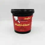 Elastic glazing compound for window restoration and wood sash repair.