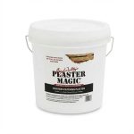 Big Wally's Plaster Magic Painters Patching Plaster, white tub with metal handle