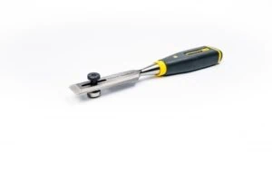 Speedheater putty chisel with a depth-control roller and yellow-and-black handle