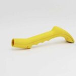 Yellow ProScraper body showing the hollow tube end and grooved grip