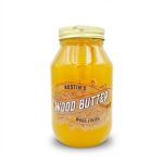 Austin's Wood Butter, glass jar of golden oil-and-wax finish with a gold lid