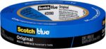 ScotchBlue Original #2090 painter's tape roll, blue tape with blue and white label