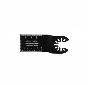 Oscillating multi-tool blade for wood and plastic, HCS standard blade with ruler markings