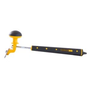 Speedheater 4-Cut scraper with domed black palm cap and yellow-and-black handle