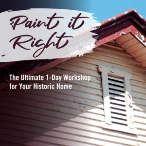 Paint it Right, historic home window restoration workshop, supplies, tools, glazing materials, hardware.