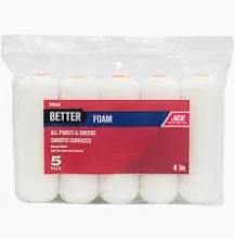 Foam Paint Rollers 4" 5 Pack